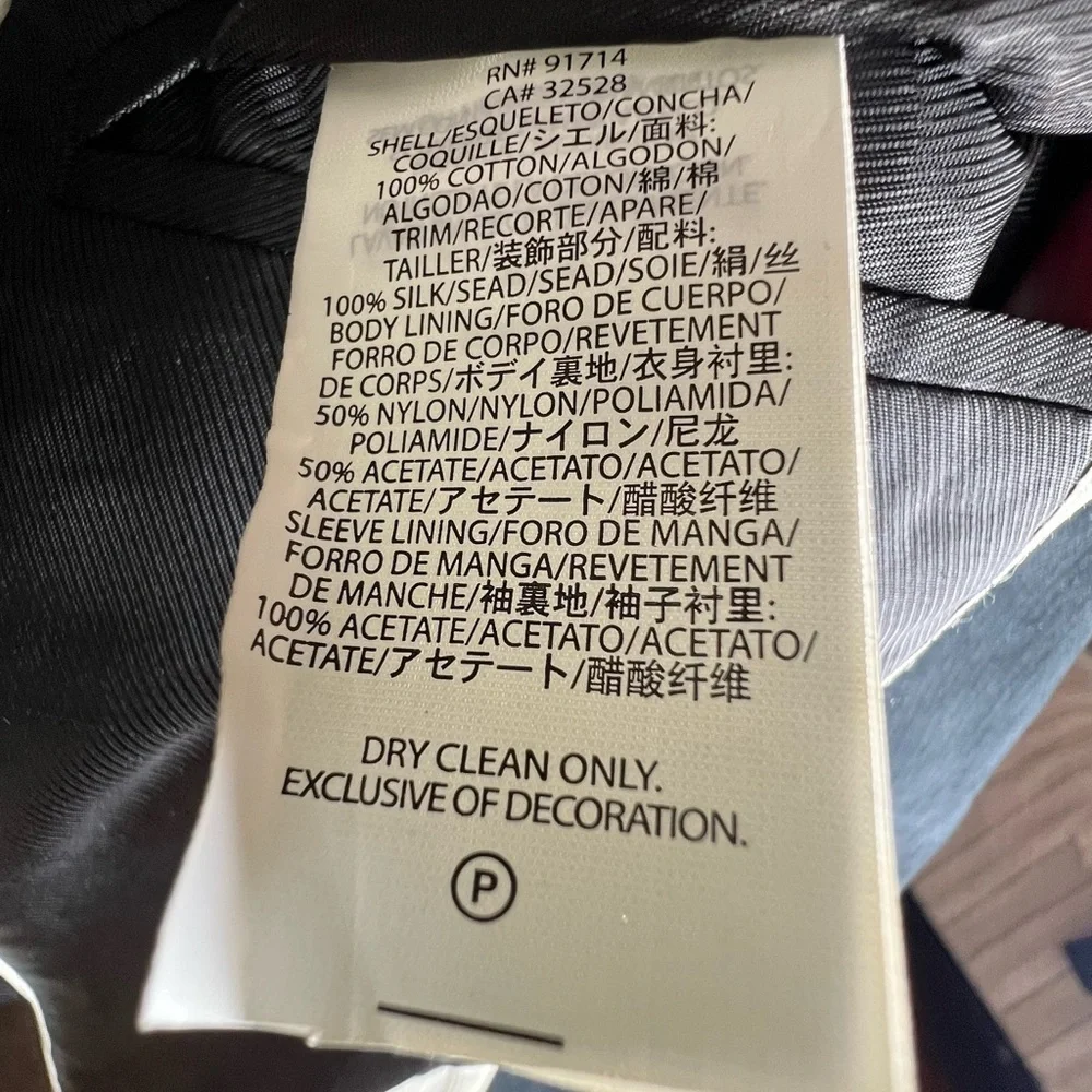 Armani Exchange Mens Single Breasted Ridged Corduroy Blazer Navy Blue Size 40R - Picture 12 of 13